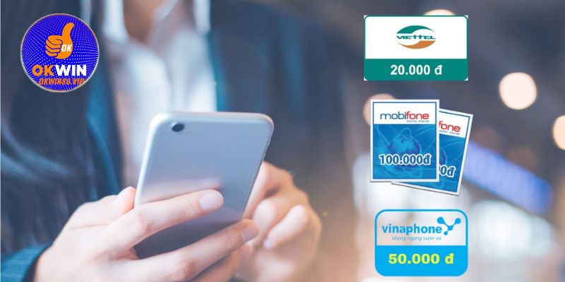 Thực hiện thao tác với giao dịch bằng thẻ cào điện thoại