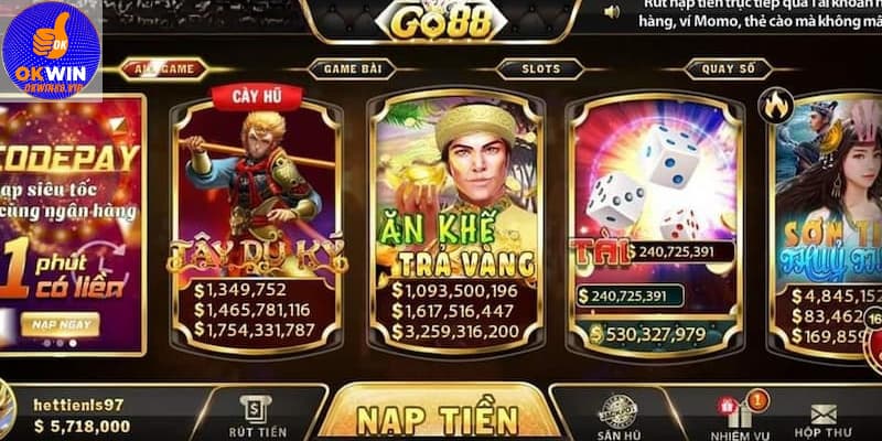 Kho game đa dạng và dẫn đầu xu hướng